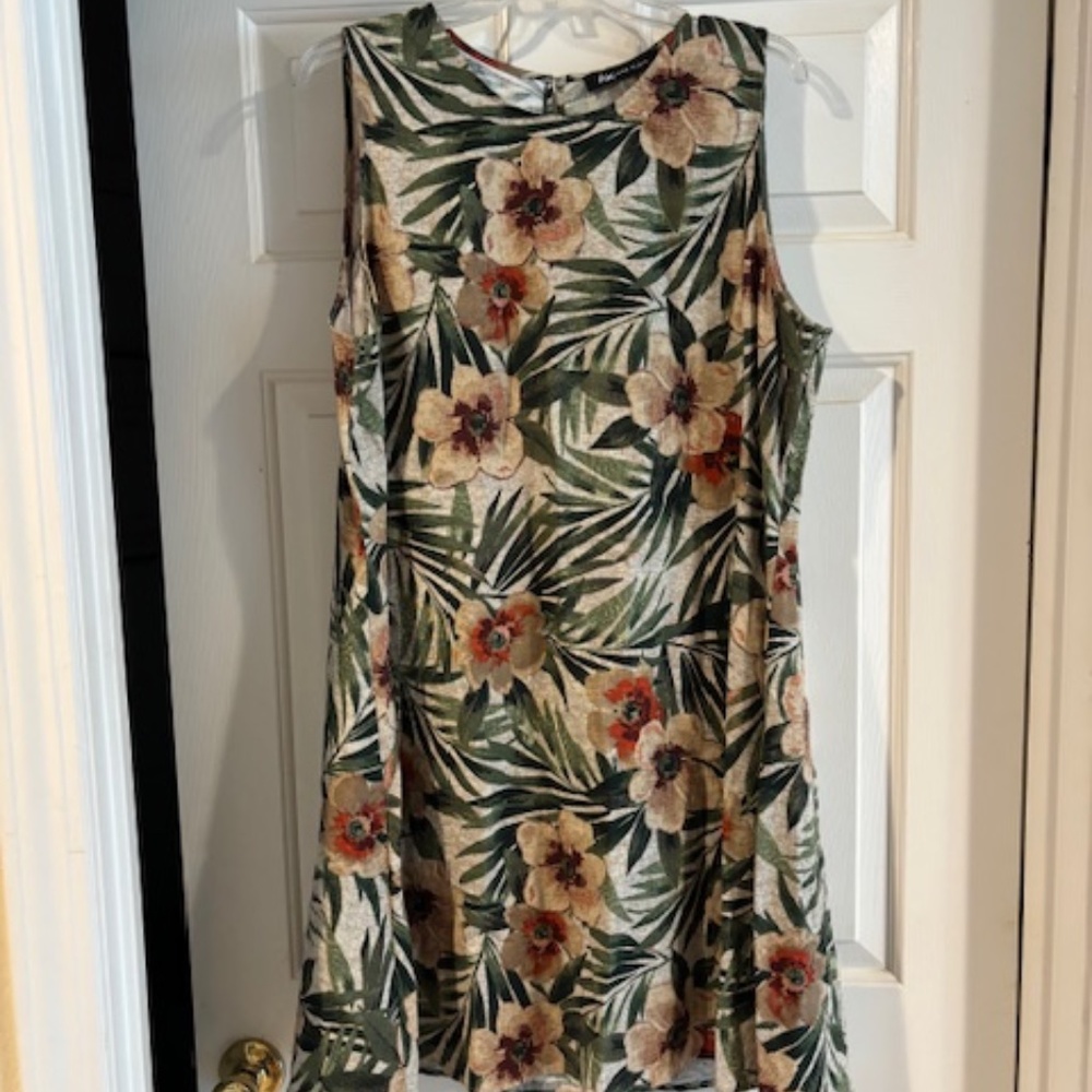 Anne Klein Tropical print dress XL